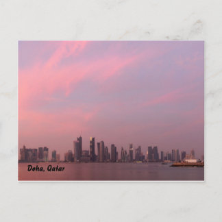 National Day Sunset a, Doha, Katar Postkarte