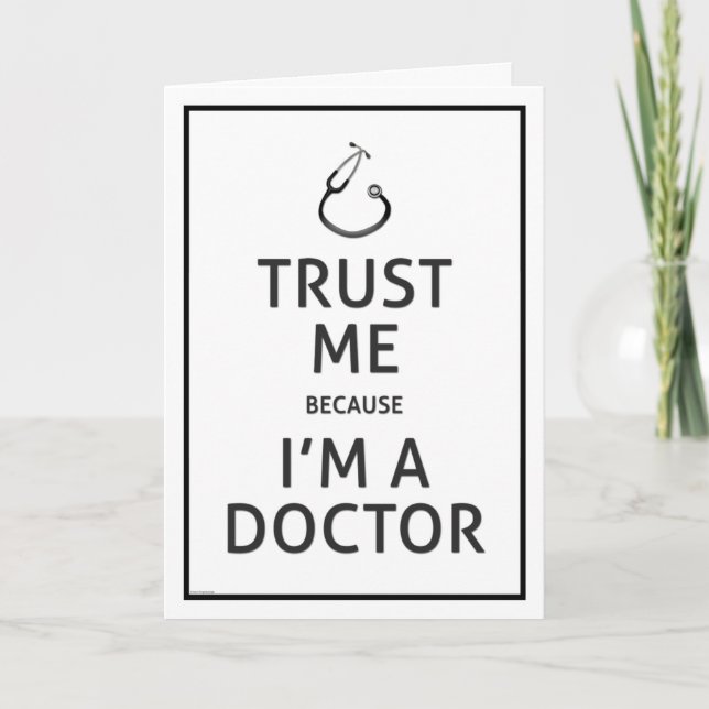 National Doctors' Day-Trust Me-I'm A Doctor Karte (Vorderseite)