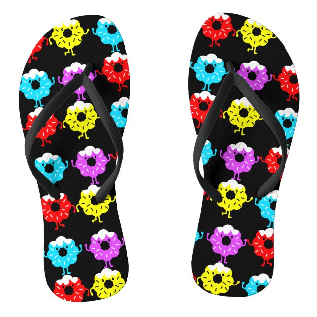 National Donut Day DoughSchalnüsse Flip Flops (Fußbett)