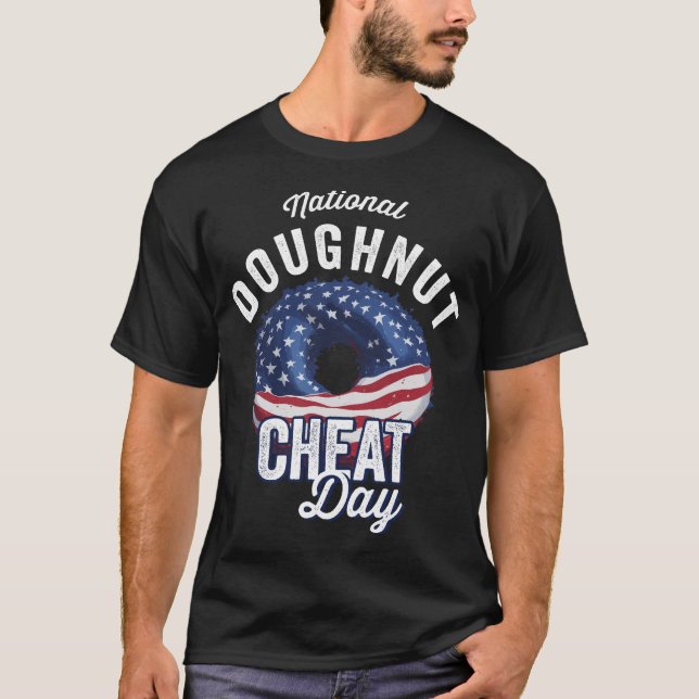 National Doughnut Cheat Day Funny T - Shirt (Vorderseite)