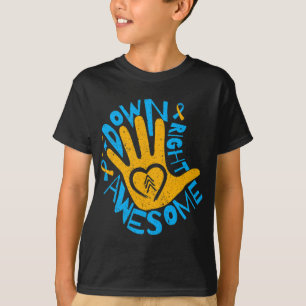National-Down-Syndrom-Sensibilisierungsmonat recht T-Shirt