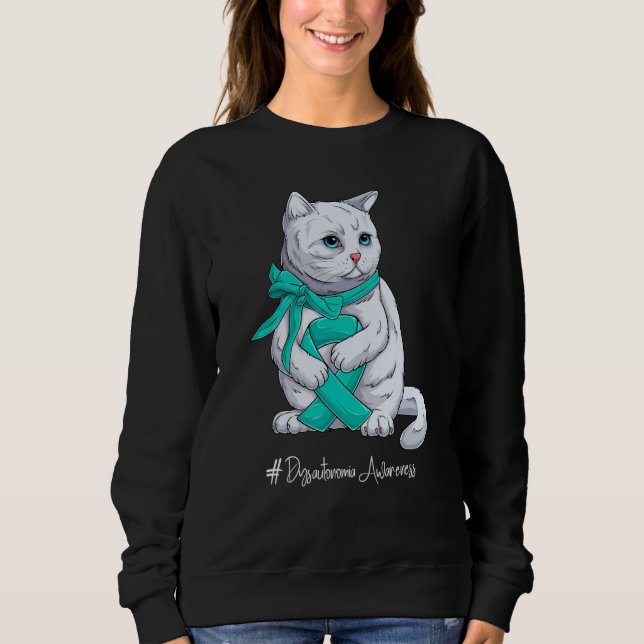 National Dysautonomia Awareness Month Teal Ribbon  Sweatshirt (Vorderseite)