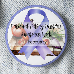 National Eating Disorders Awareness Week Februar Button