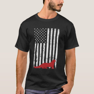 National Ferret Day 4. Juli Usa Flag Ferret T-Shirt