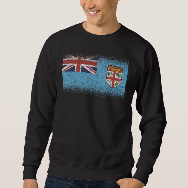 National Flag of Fiji souvenir  for men women 7 Sweatshirt (Vorderseite)