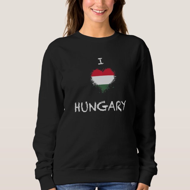National Flag of Hungary souvenir  for men women   Sweatshirt (Vorderseite)