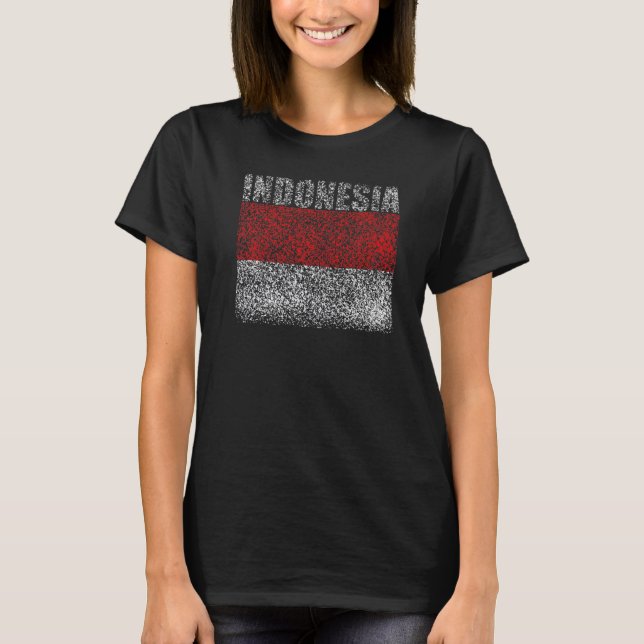National Flag of Indonesia souvenir  for men women T-Shirt (Vorderseite)