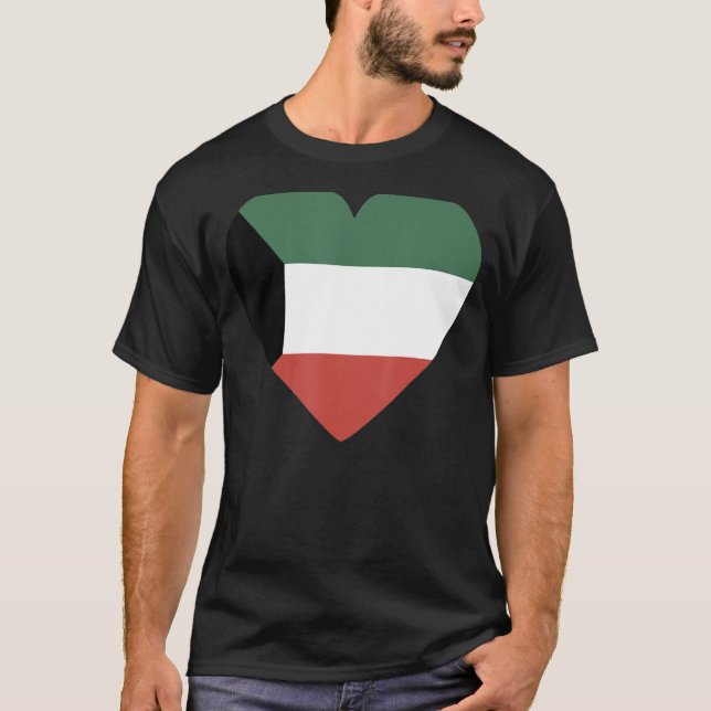 National Flag of Kuwait souvenir  for men women 5 T-Shirt (Vorderseite)