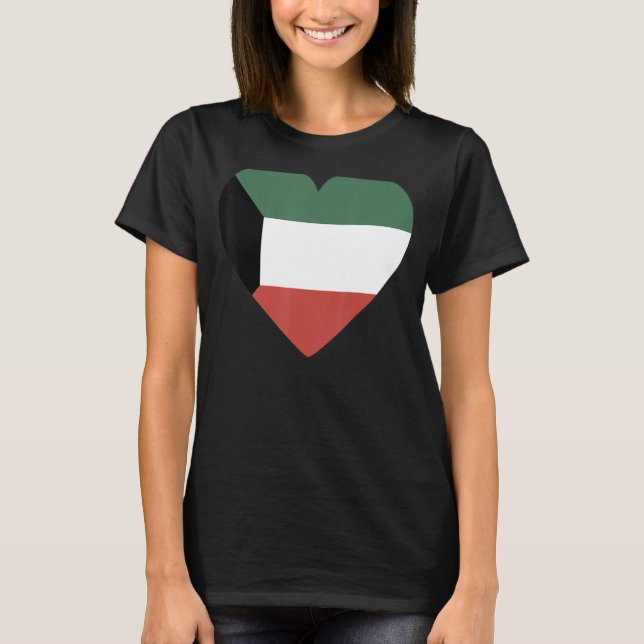 National Flag of Kuwait souvenir  for men women 5 T-Shirt (Vorderseite)