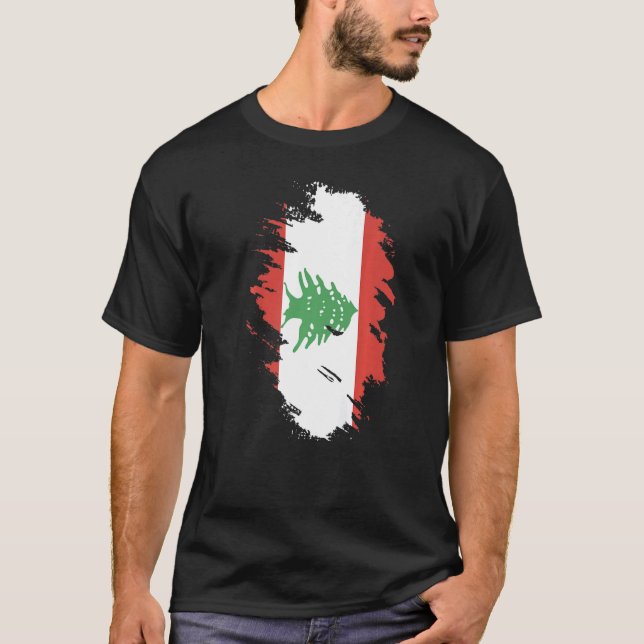 National Flag of Lebanon souvenir  for men women   T-Shirt (Vorderseite)