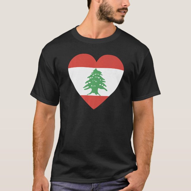 National Flag of Lebanon souvenir  for men women   T-Shirt (Vorderseite)