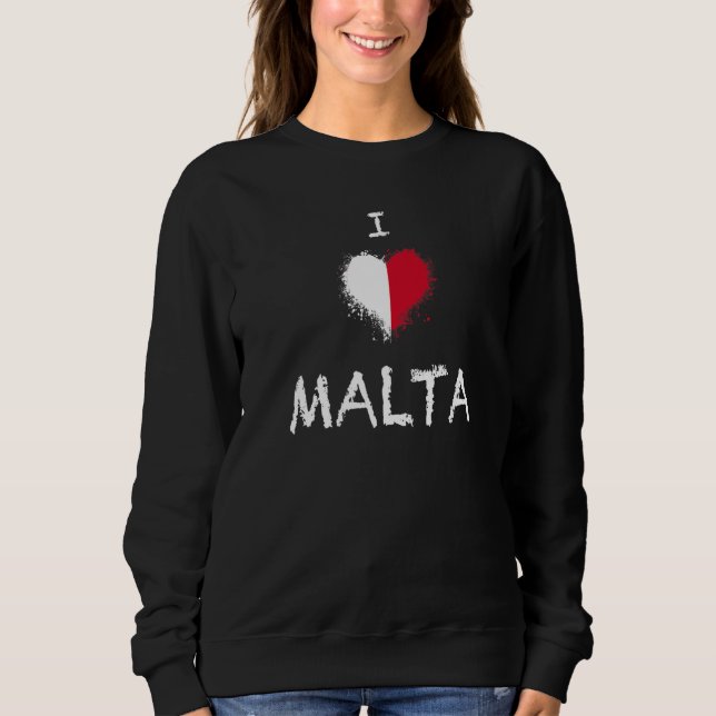 National Flag of Malta souvenir  for men women  3 Sweatshirt (Vorderseite)