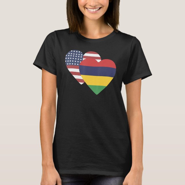 National Flag of Mauritius souvenir  for men women T-Shirt (Vorderseite)