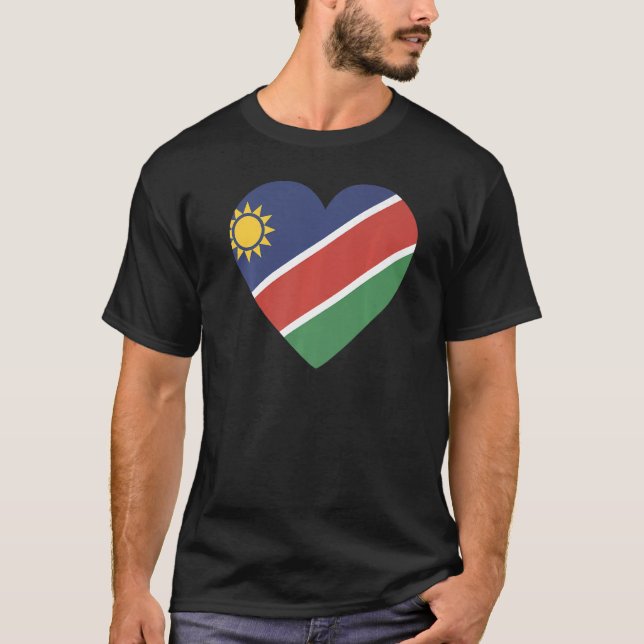 National Flag of Namibia souvenir  for men women T-Shirt (Vorderseite)