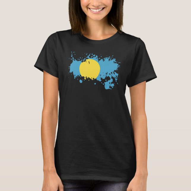 National Flag of Palau souvenir  for men women 2 T-Shirt (Vorderseite)