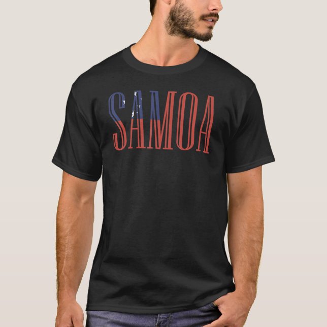 National Flag of Samoa souvenir  for men women 1 T-Shirt (Vorderseite)