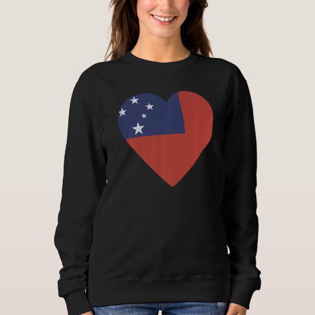 National Flag of Samoa souvenir  for men women  4 Sweatshirt (Vorderseite)