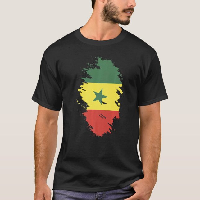 National Flag of Senegal souvenir  for men women   T-Shirt (Vorderseite)