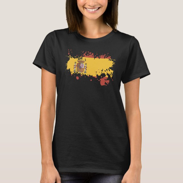 National Flag of Spain souvenir   for men women T-Shirt (Vorderseite)