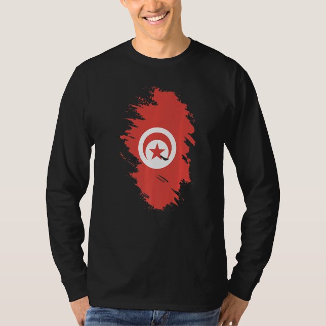 National Flag of Tunisia souvenir  for men women   T-Shirt (Vorderseite)