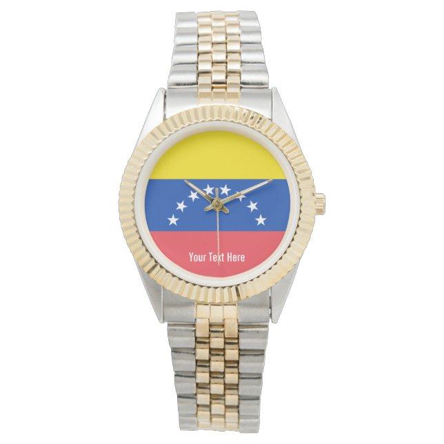 National flag of Venezuela Armbanduhr (Vorderseite)