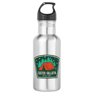 National Forest Camping Custer Gallatin Edelstahlflasche