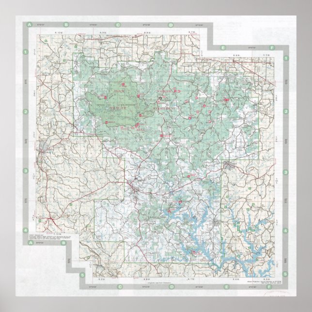 National Forest Map von Bankhead (2006) Poster (Vorne)