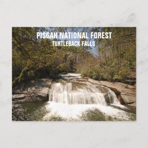 National Forest North Carolina Wasserfall Pisgah Postkarte