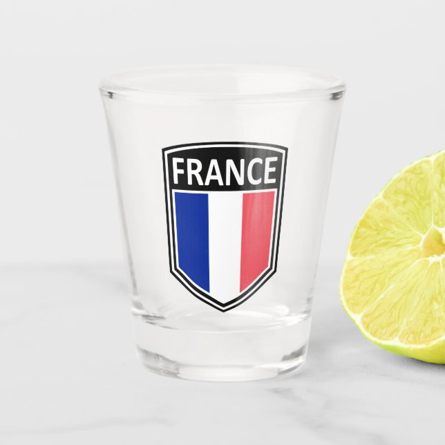 National - Frankreich Schnapsglas (Vorderseite)