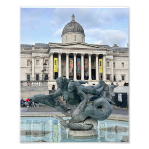 National Gallery in London Mermaid Fountain Foto