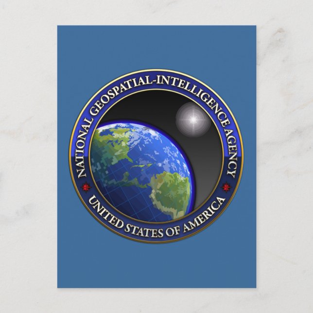 National Geospatial-Intelligence Agency (NGA) Postkarte (Vorderseite)