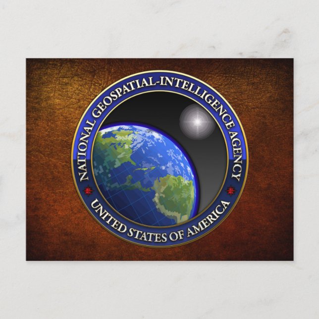 National Geospatial-Intelligence Agency (NGA) Postkarte (Vorderseite)