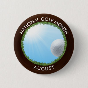 National Golf Month Button