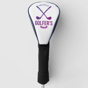 National Golfer’s Day Lila Design Leder Golf Headcover