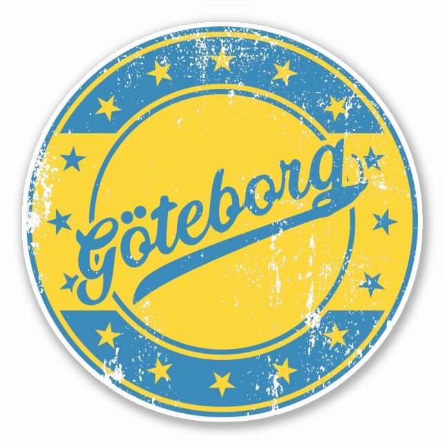 National - Göteborg Sverige | Schweden Sticker (Vorderseite)