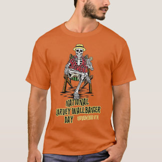 National Harvey Wallbanger Day Drinks Beach Ske T-Shirt