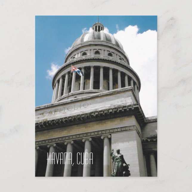 National Hauptstadt Gebäude Havana Cuba Souvenir Postkarte (Vorderseite)