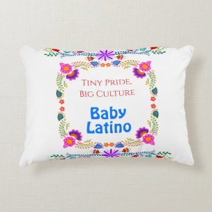 National Hispanic Heritage Bunte Blumen Dekokissen