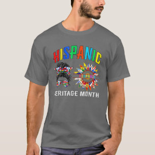 National Hispanic Heritage Monat Lateinische Flagg T-Shirt
