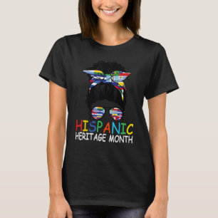 National Hispanic Heritage Monat Lateinische Flagg T-Shirt