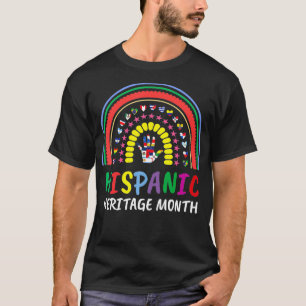 National Hispanic Heritage Monat Regenbogen Alle G T-Shirt