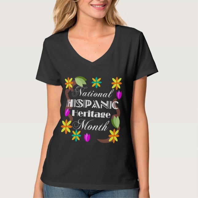 National Hispanic Heritage Montag T - Shirt (Vorderseite)