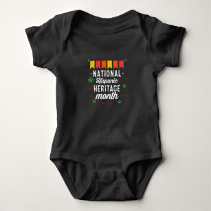 National Hispanic Heritage Monte Funny Gift Baby Strampler