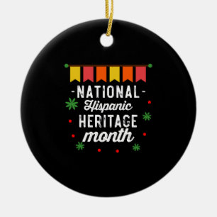 National Hispanic Heritage Monte Funny Gift Keramik Ornament