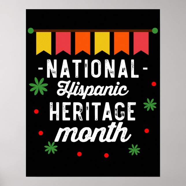 National Hispanic Heritage Monte Funny Gift Poster (Vorne)