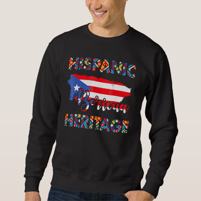 National Hispanic Heritage Monte Puerto Rico Sweatshirt (Vorderseite)