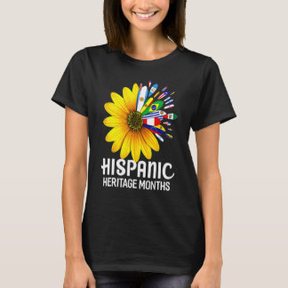National Hispanic Heritage Monte Sunflower Countro T-Shirt
