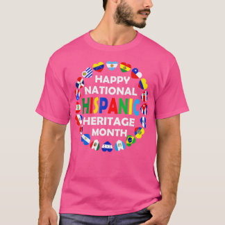 National Hispanic Heritage Month Latino Alle Lände T-Shirt