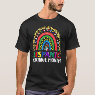 National Hispanic Heritage Month Regenbogen Alle z T-Shirt