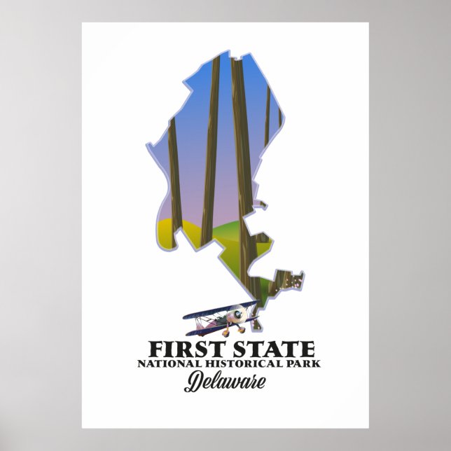 National Historical Park Delaware (erster Staat) Poster (Vorne)